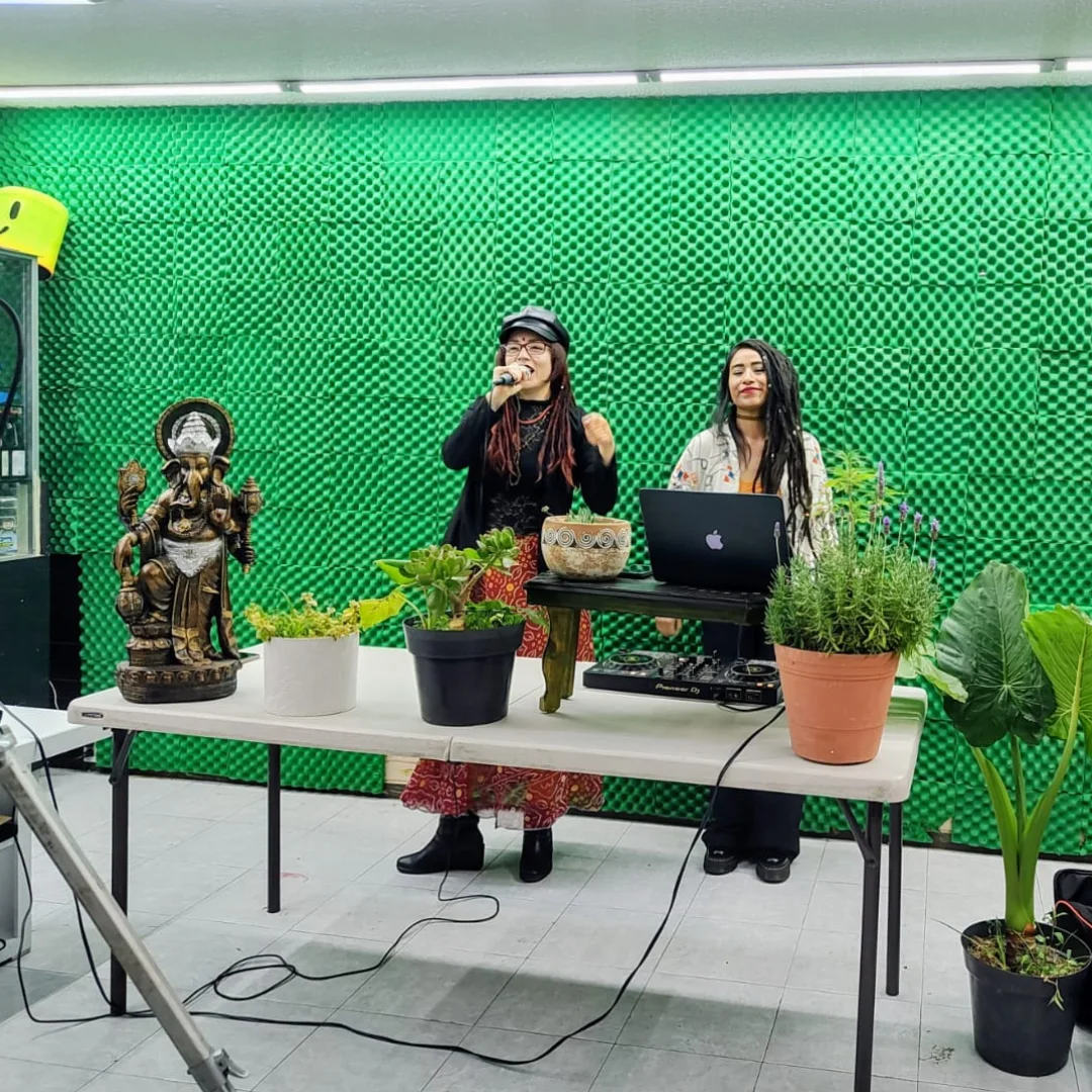 En plena transmisión